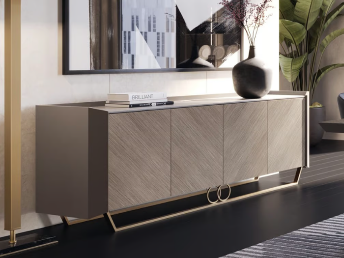 ROBERTO BARNINI - Honeycomb sideboard with doors _ Barnini Oseo